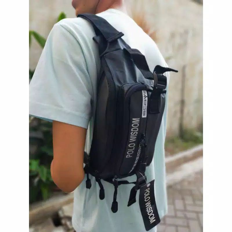 tas selempang dada. sling bag