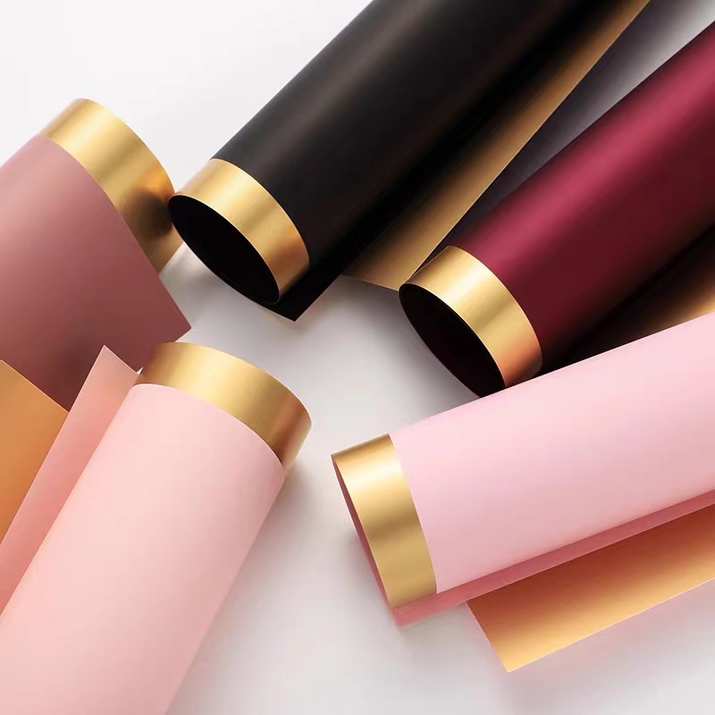 

5 Lembar BICOLOR GOLD COLOR WRAPPING PAPER | KERTAS CELLOPHANE | KERTAS WRAPPING | KERTAS BUNGA | FLOWER WRAPPING PAPER