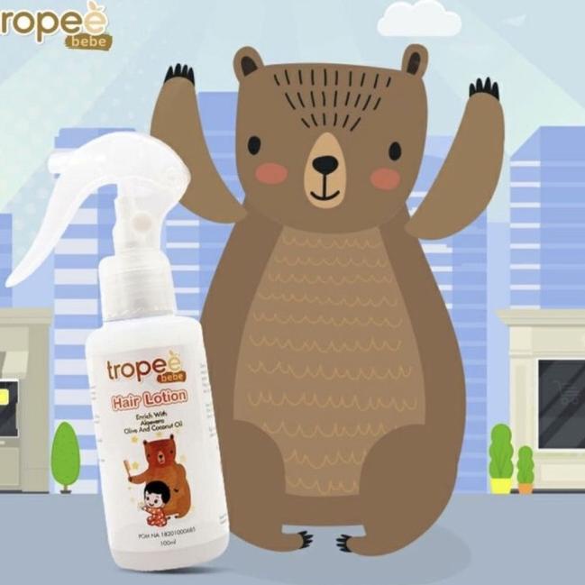 Tropee Bebe Hair Lotion 100ml Spray - Losion Rambut Bayi