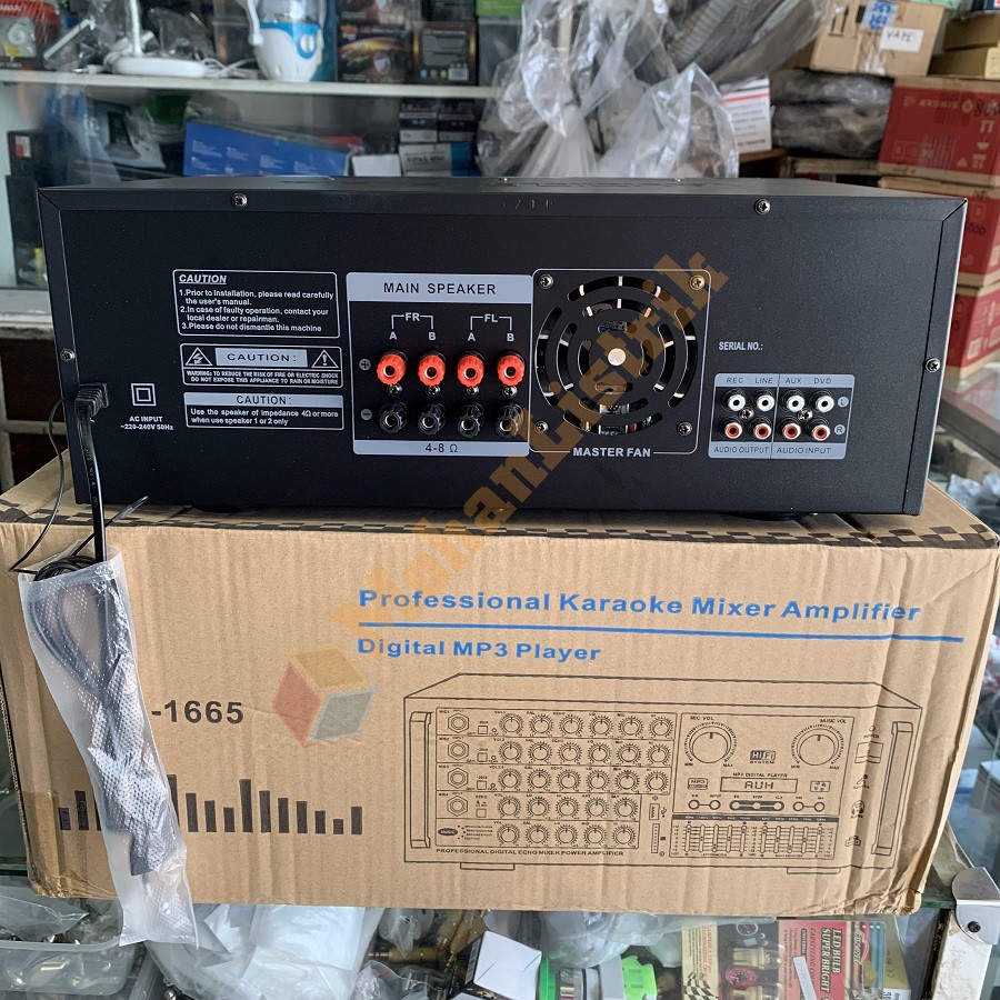 AMPLI BLACK SPIDER KA 1665 AMPLIFIER BLACKSPIDER KA1665 EQUALIZER ORI