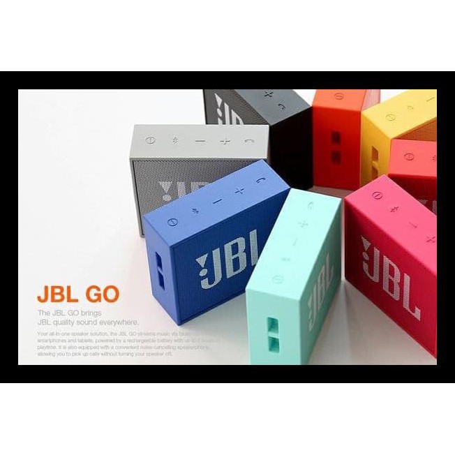 Jbl Go Portable Bluetooth Speaker Original Ims - Hitam Terbatas