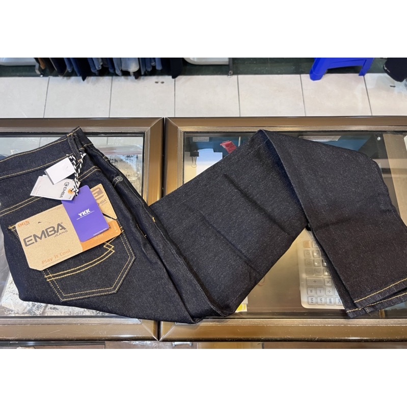 SALE CELANA PANJANG EMBA JEANS GARMEN WASH MORGAN SLIM