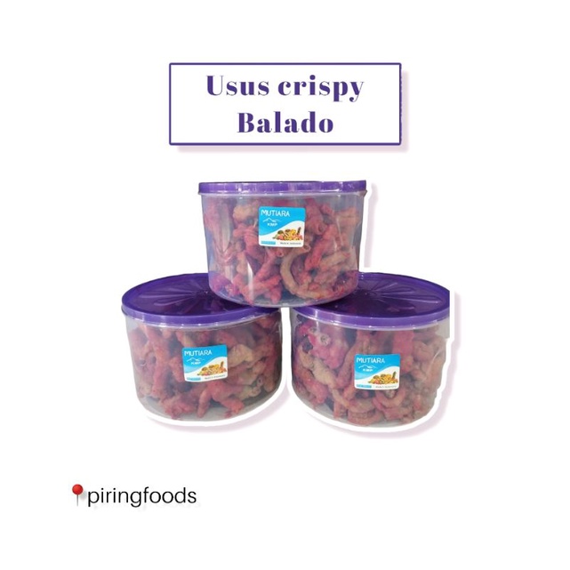 

Usus Crispy Toples 350 gram | keripik usus balado