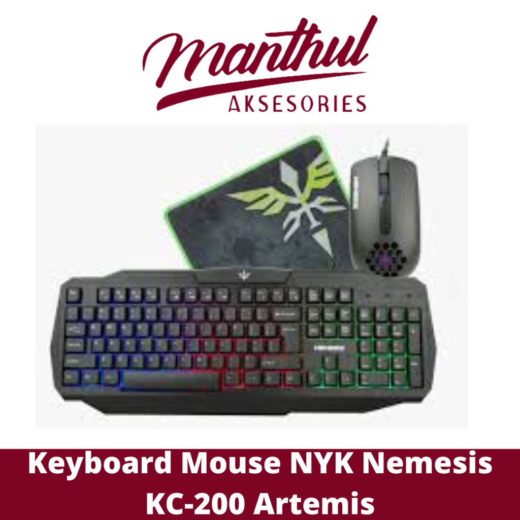 Keyboard Mouse NYK Nemesis KC-200 Artemis