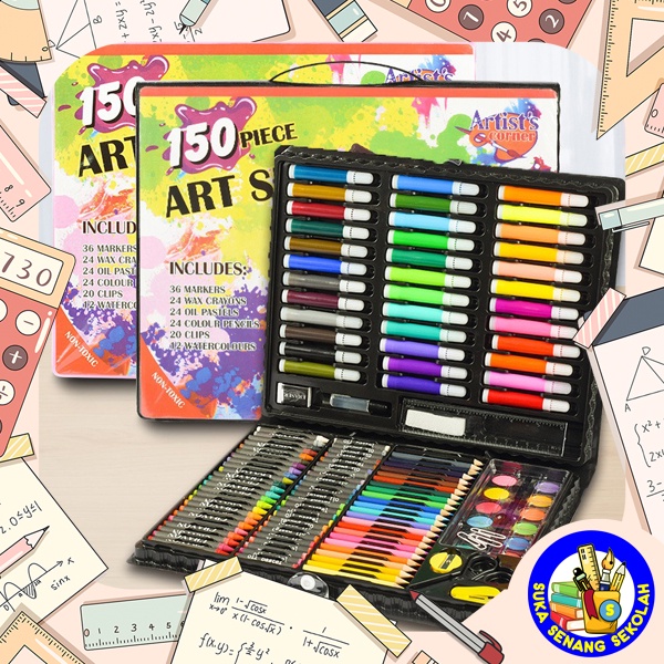 

Set Menggambar 150pcs Painting Set Crayon Pastel S7006