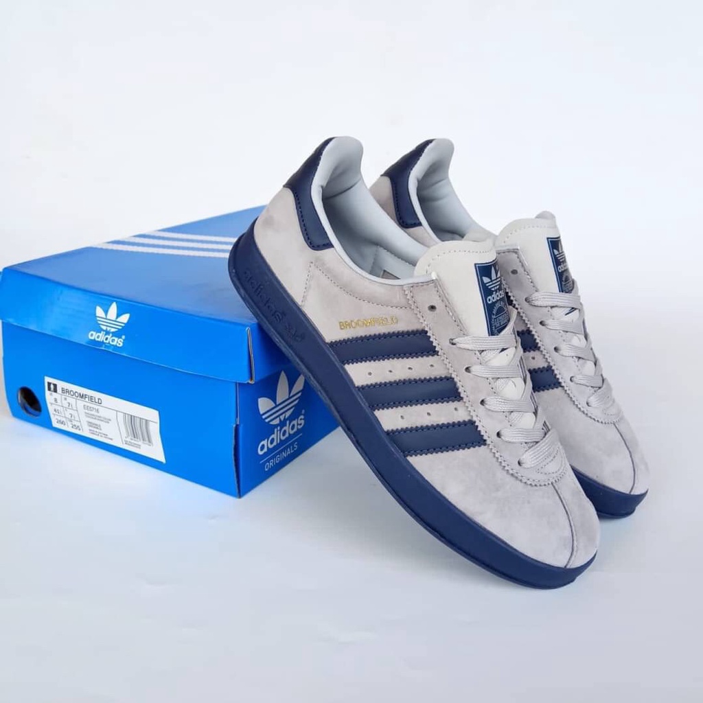 ADIDAS BROOMFIELD GREY NAVY METALLIC PREMIUM BNIB MADE IN VIETNAM/ORIGINAL PREMIUM 100%