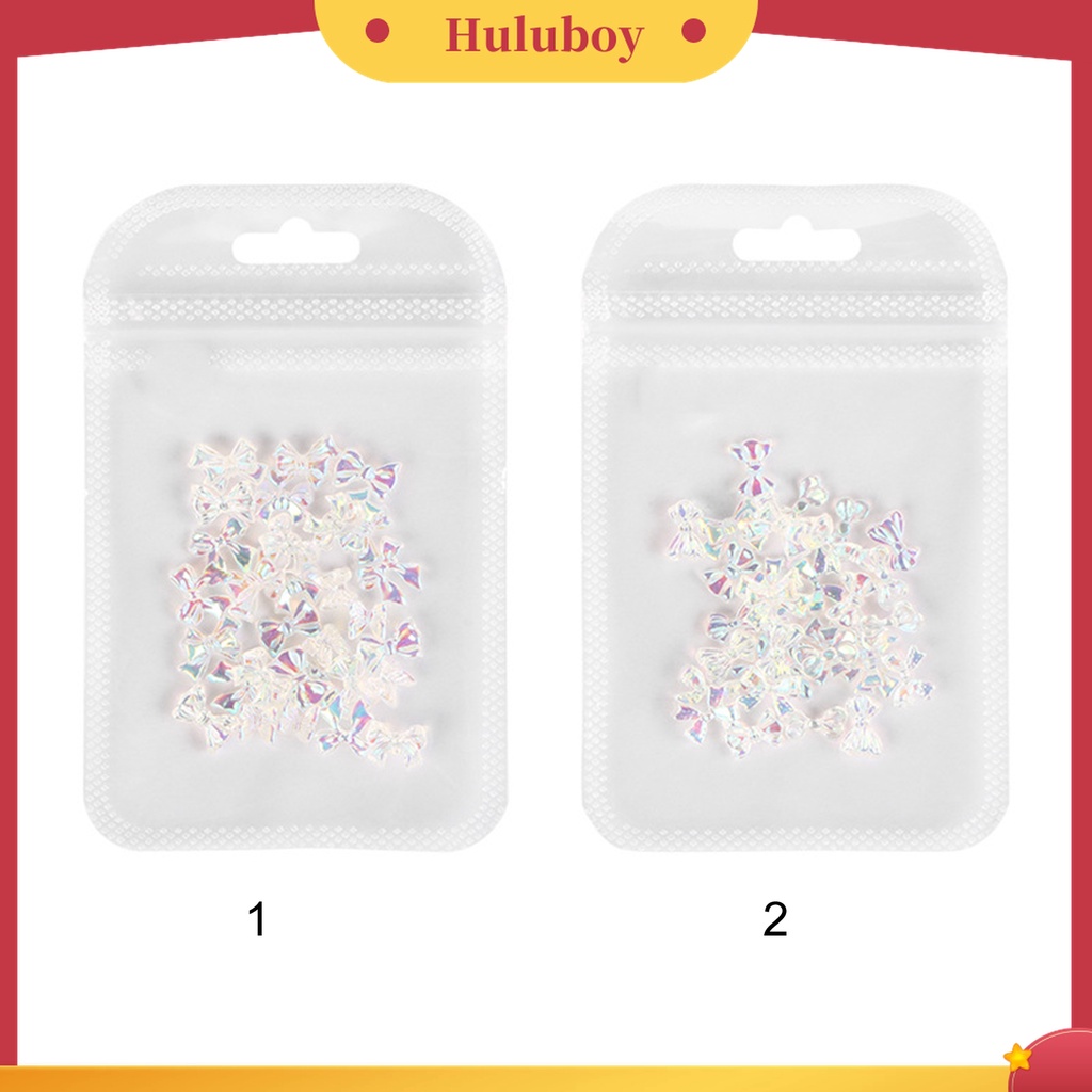 Huluboy Huluboy♡ 30pcs / Pak Pita Berlian Imitasi Bahan Resin Untuk Dekorasi Nail Art