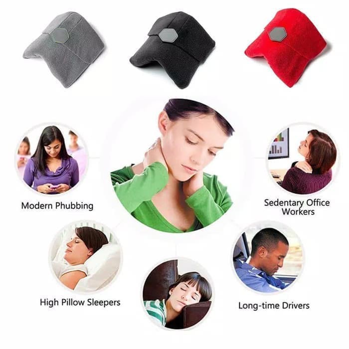 Bantal Travel Pria dan Wanita Penyangga Leher Travel Pillow