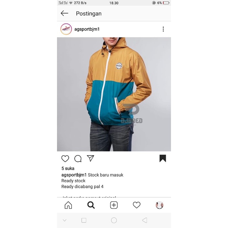 jaket parka parasut