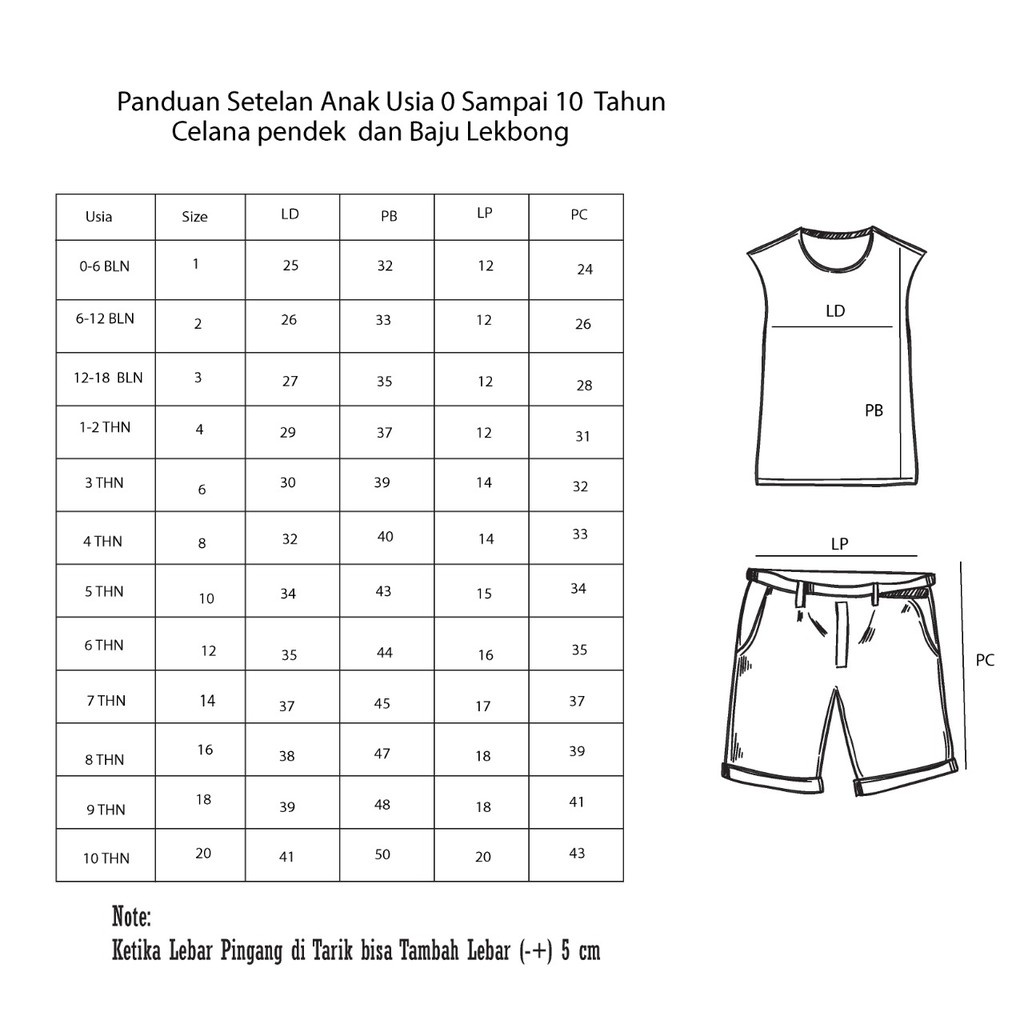 Setelan Baju Kaos Singlet Upin Ipin Anak Umur 1 - 10 Tahun Atasan Pakaian Anak Murah