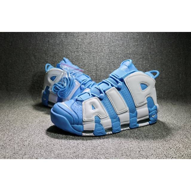 uptempo white and blue