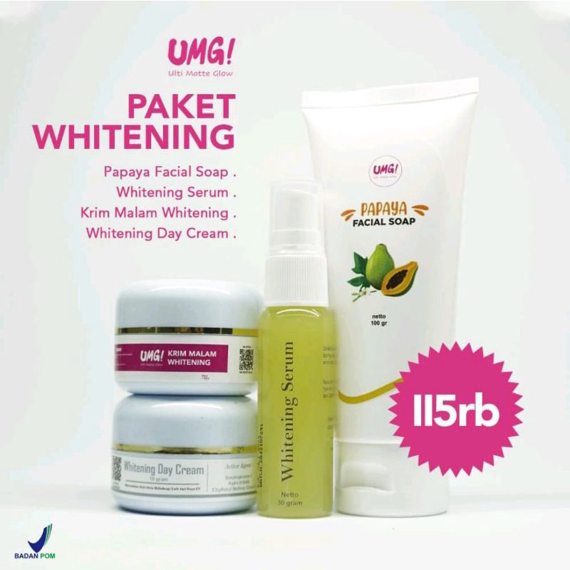 ULTI MATE GLOW (UMG) Paket whitening