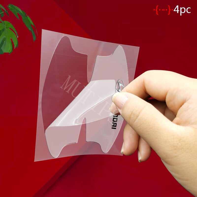 8pcs Stiker Pelindung Gagang Pintu Mobil Transparan Anti Gores Untuk Hyundai Getz Accent Atoz i20 Trajet H1 i10