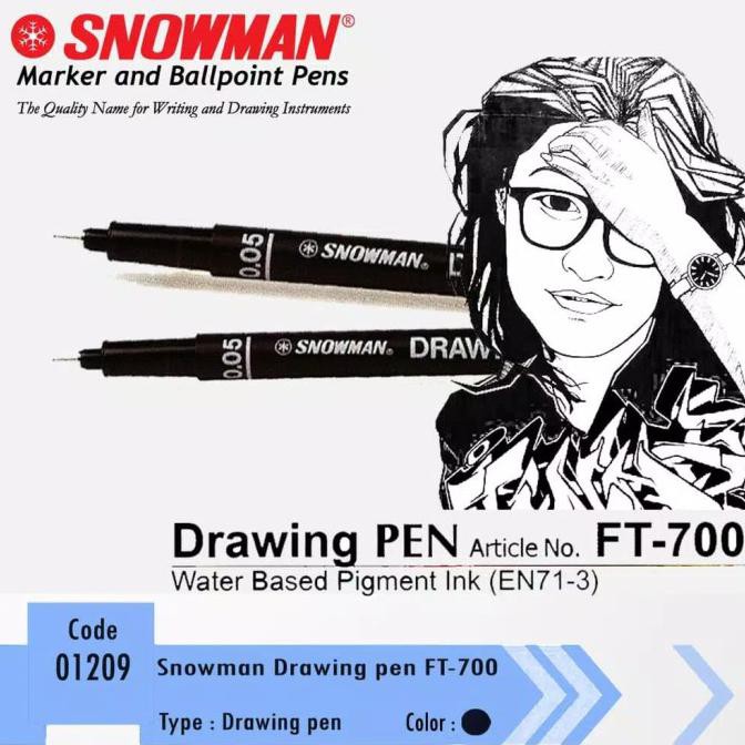 

Cuci Gudang Awal Tahun BOLEH CAMPUR 8 UKURAN SNOWMAN DRAWING PEN 700 - Tulis Sendiri Cuci Gudang