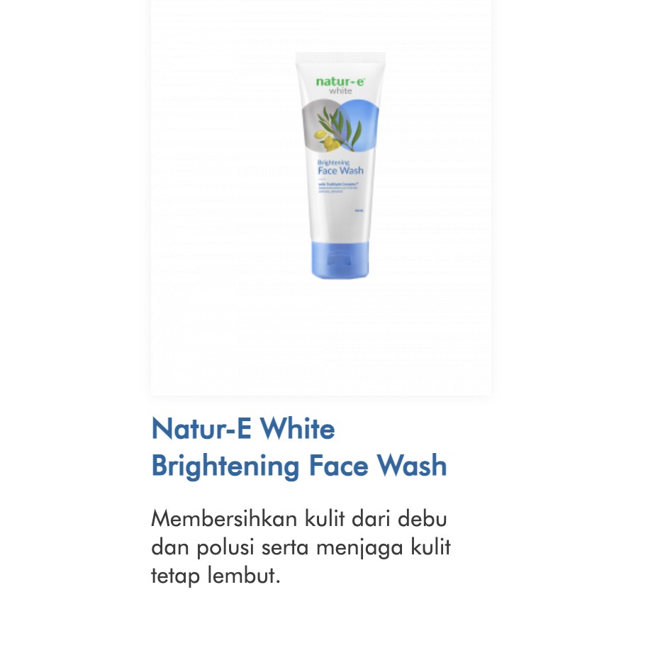 Face Wash Natur E White Series 50ML