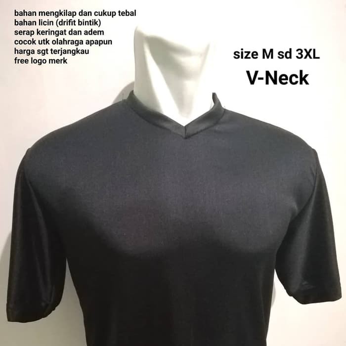 Baju futsal kaos polos DRIFIT V-NECK kaos jersey bola nike adidas puma