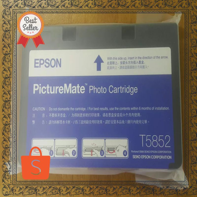 Termurah Ink Cartridge Tinta Kartrid Original Epson PictureMate T5852 New Terhot