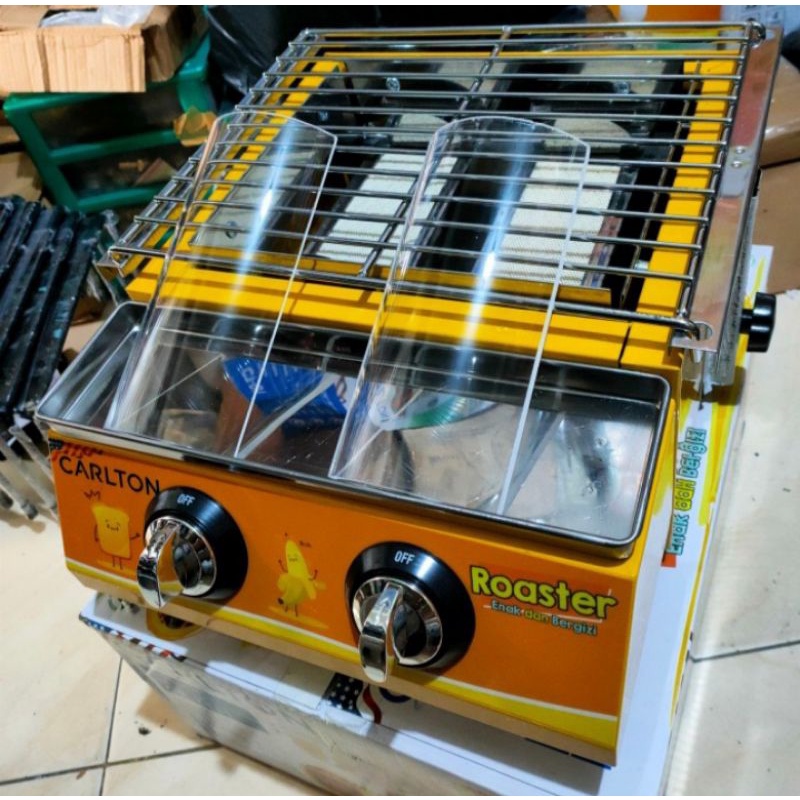 roaster panggangan sosis 2 tungku