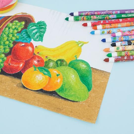 

➩ Krayon Roll Kertas Paper Roll Crayon Joyko ROCR - 12 Warna ➻