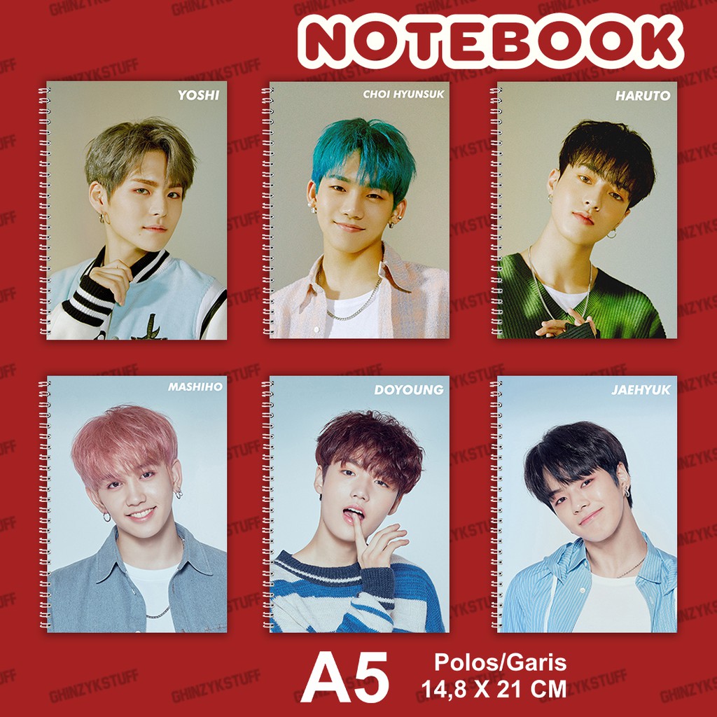 

Notebook KPOP Ukuran A5 14,6 cm x 21 cm Treasure The First Step I Love You