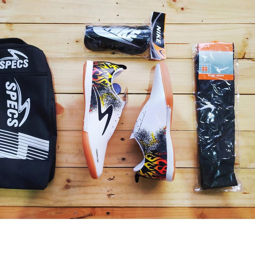 TREND..  SALE  PAKET KOMPLIT Sepatu Futsal SPECS SPYDER FULL PINK, NEW SPYDER Infinity 999, Velosi