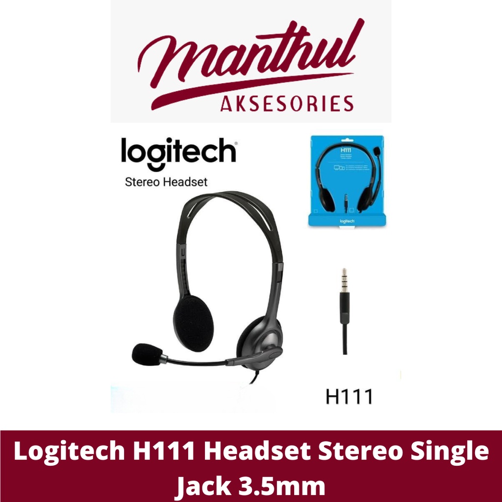 Logitech H111 Headset Stereo Single Jack 3.5mm