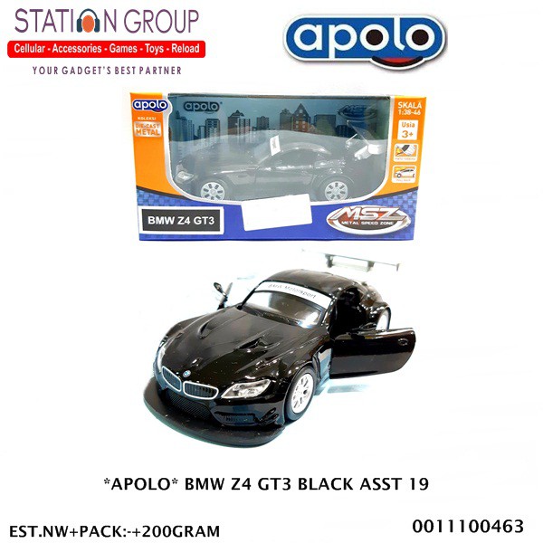 APOLO BMW Z4 GT3 BLACK ASST 1:38 19