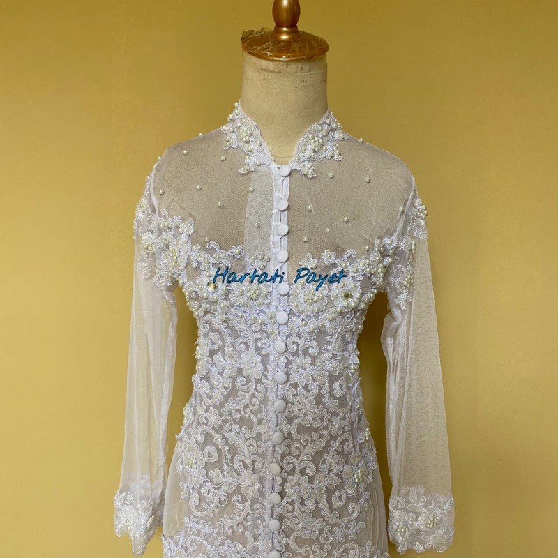 Kebaya Akad Nikah Full Payet / Kebaya Tunik / Gaun Pengantin / Wedding Dress