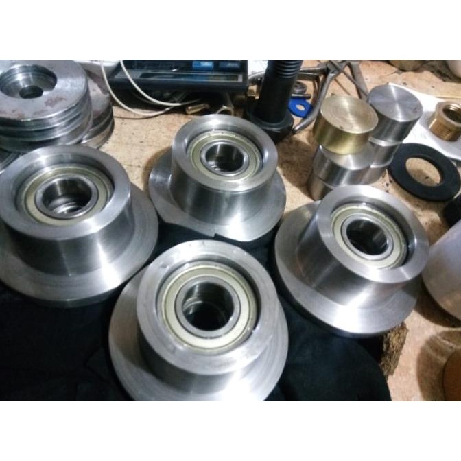 roda lift besi Unp 100 x 50