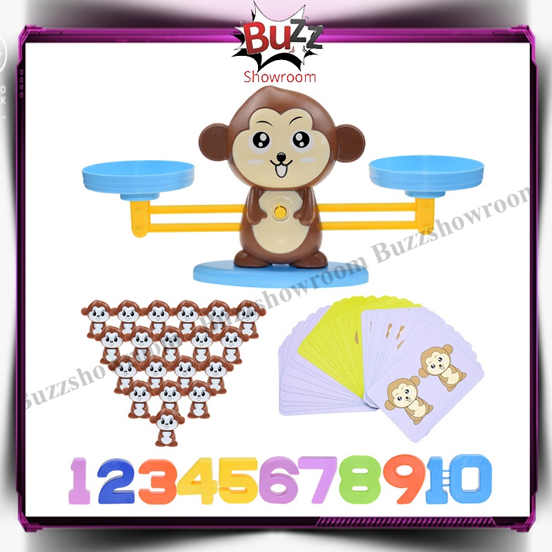 Monkey Balance Math Toy Game Mainan Edukasi Anak Belajar Timbangan