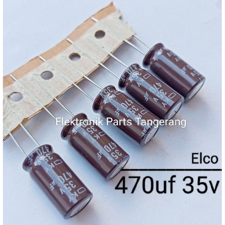 (1 Buah) KAPASITOR ELCO 470UF 35V CAPACITOR ELCO 470UF 35V KAPASITOR 470UF 35V CAPACITOR 470UF 35V E