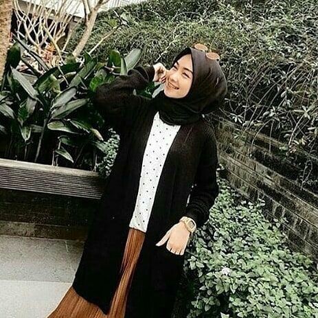 Belle long cardigan/reinara kardin saku rajut