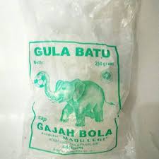 Gula Batu Cap Gajah bola 250gr