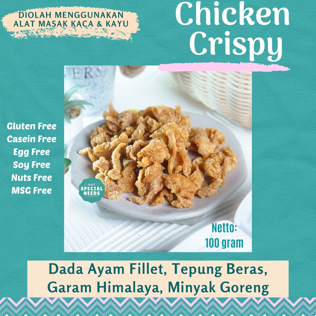 

Chicken Crispy - Gluten Free, Sugar Free, Egg Free, Non MSG - Diet Special Needs