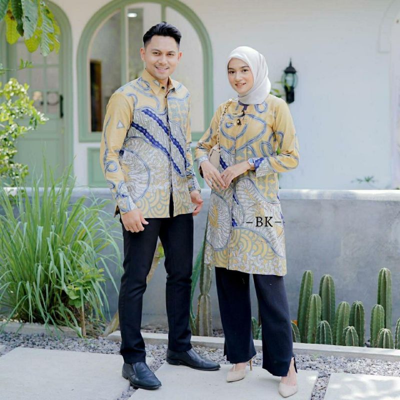 ATASAN BATIK COUPLE MODERN GIANDRA CHINESE LOOKS ||ATASAN KERJA||M-L-XL-XXL-3L