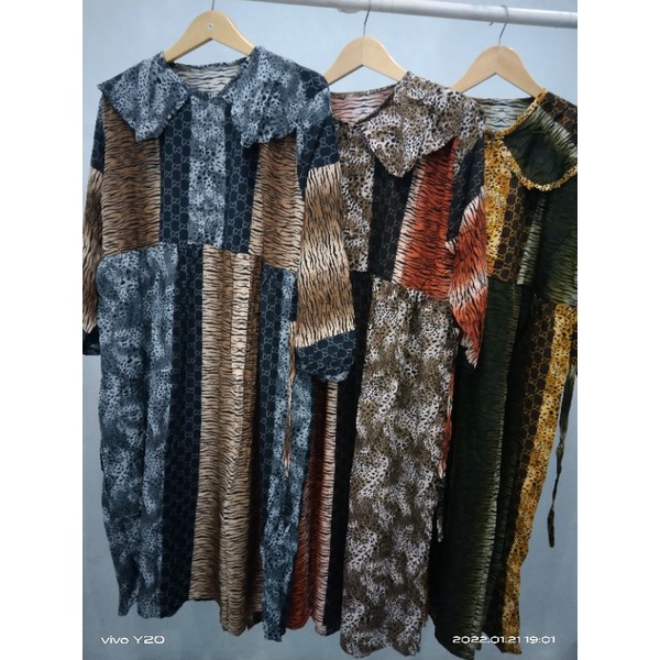 MIDI DRESS LD 120 ANEKA MOTIF TERBARU