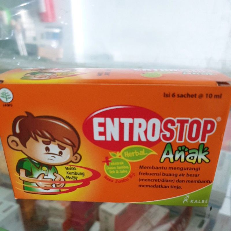 

Neo enterostop anak, kemasan sachet herbal obat mencret gastroenteritis, mulas kembung melilit