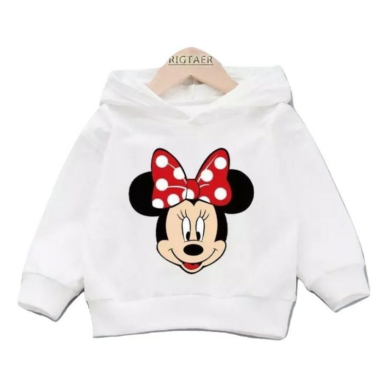 [BC] Hoodie Jaket Sweater Anak Mini Mouse Lucu Kekinian Unisex Cewe Cowok