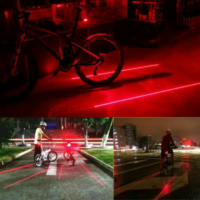 Lampu sepeda Belakang LED Laser