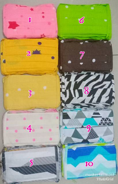 masker kain motif/maskerhijab