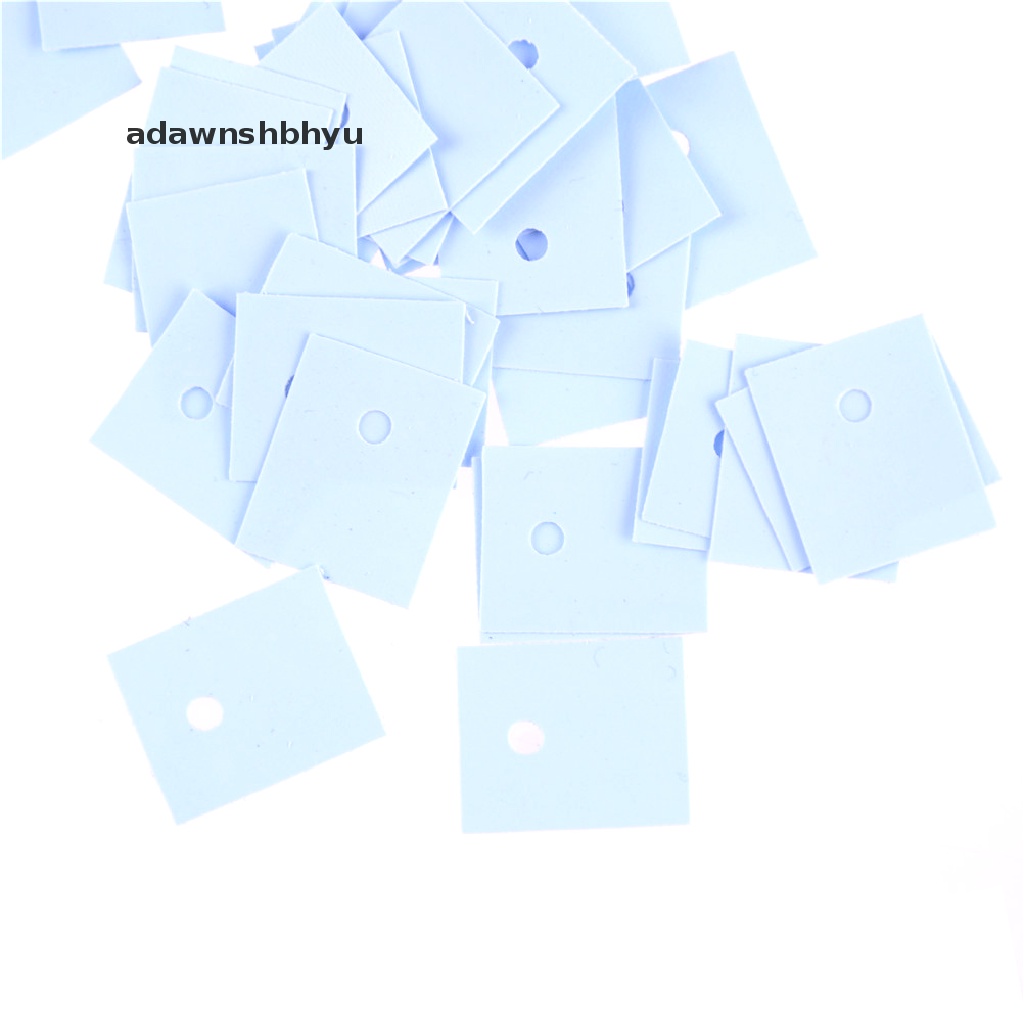 Adawnshbhyu 50pcs TO-3P Transistor Silicone Insulator Isolasi Lembaran