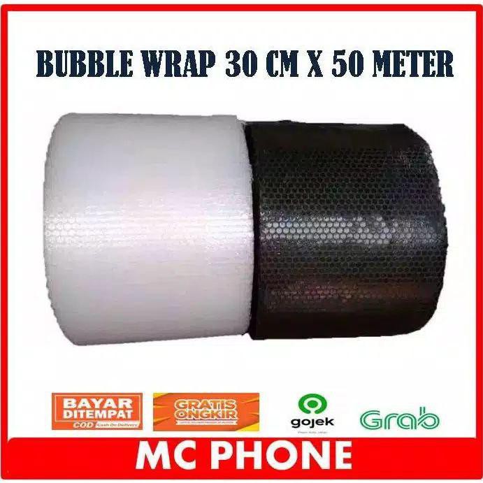 BUBBLE WRAP ROLL 125x 50 M  30CM X 50M  40CM X 50M  60CM X 50M HITAM BENING SELALU READY