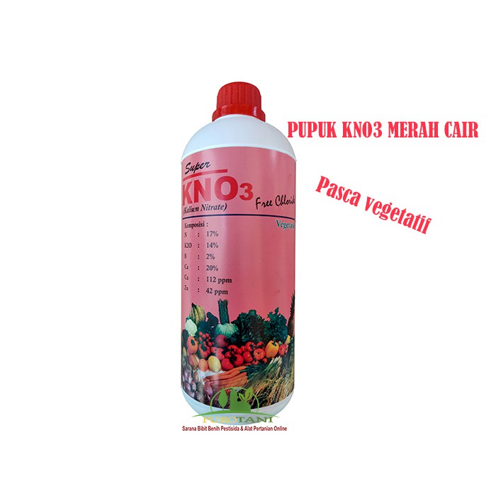 Pupuk Kalium Nitrate KNO3 Cair Potassium Nitrat PN KNO 3 Merah 1 Liter