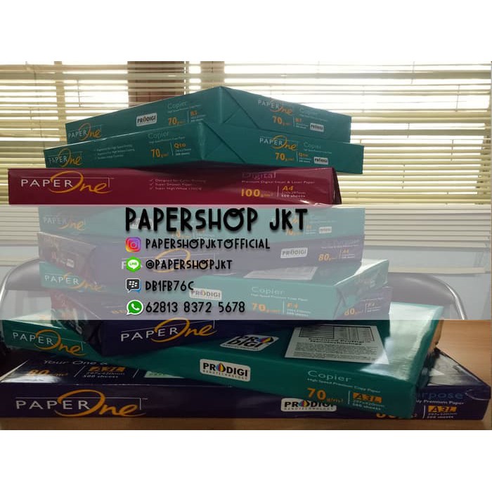 

Murah TERMURAH!!! Kertas PAPERONE A4 80 Gram Office Paper Print Keren