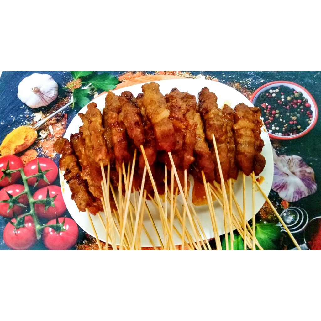 

sate babi bangka enak