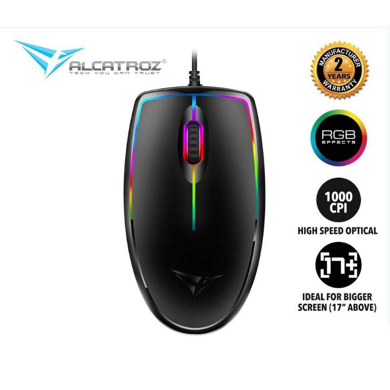 Mouse USB Kabel Alcatroz Asic 7 RGB FX Terbaik