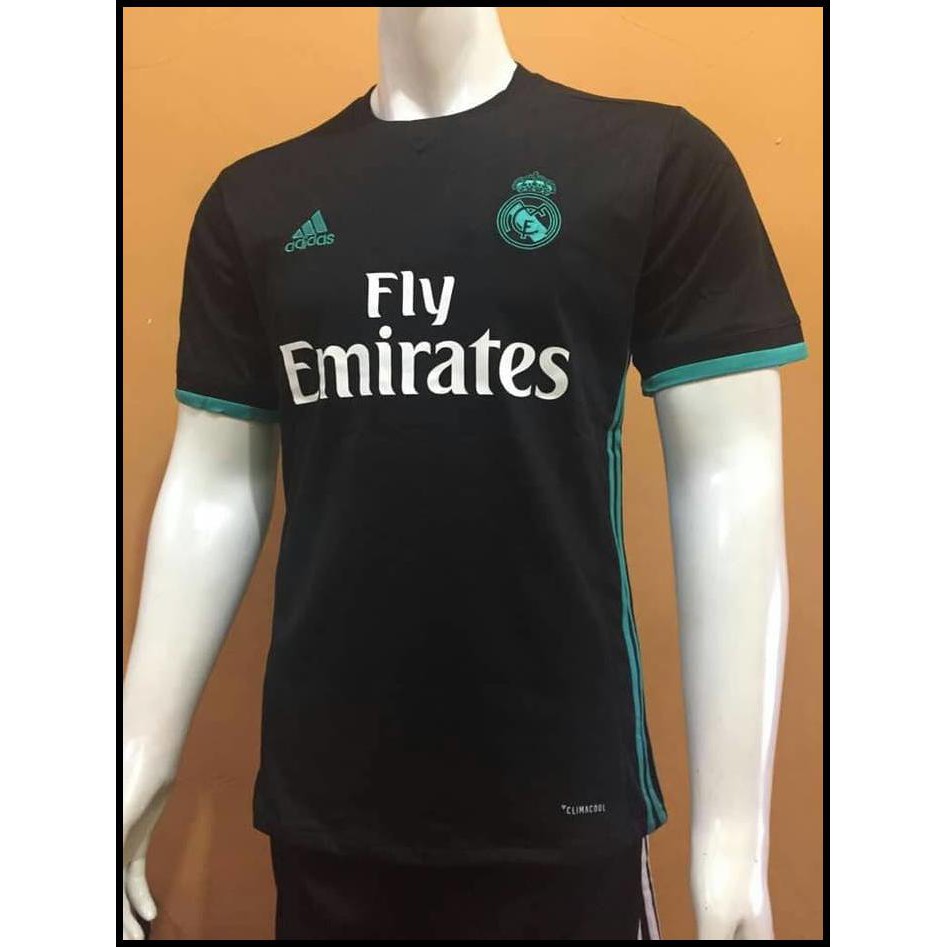 Jersey Real Madrid Away 2017/2018 Grade Ori - Hitam, S