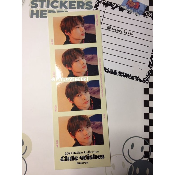 Enhypen photocard 4cut little wishes ni-ki holbox