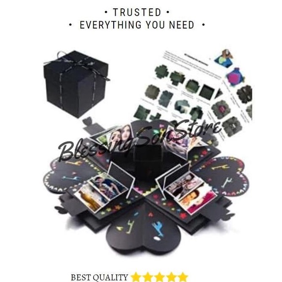 

EXPLOTION BOX VALENTINE GIFT | KOTAK KADO DIY POLOS DV612CDC2