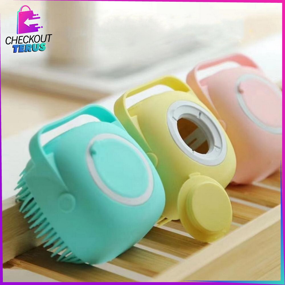 CT C284 Sikat Mandi Silikon Sikat Mandi Badan Perlengkapan Mandi Brush Spons Mandi Shower Dispenser Sabun Mandi Portable